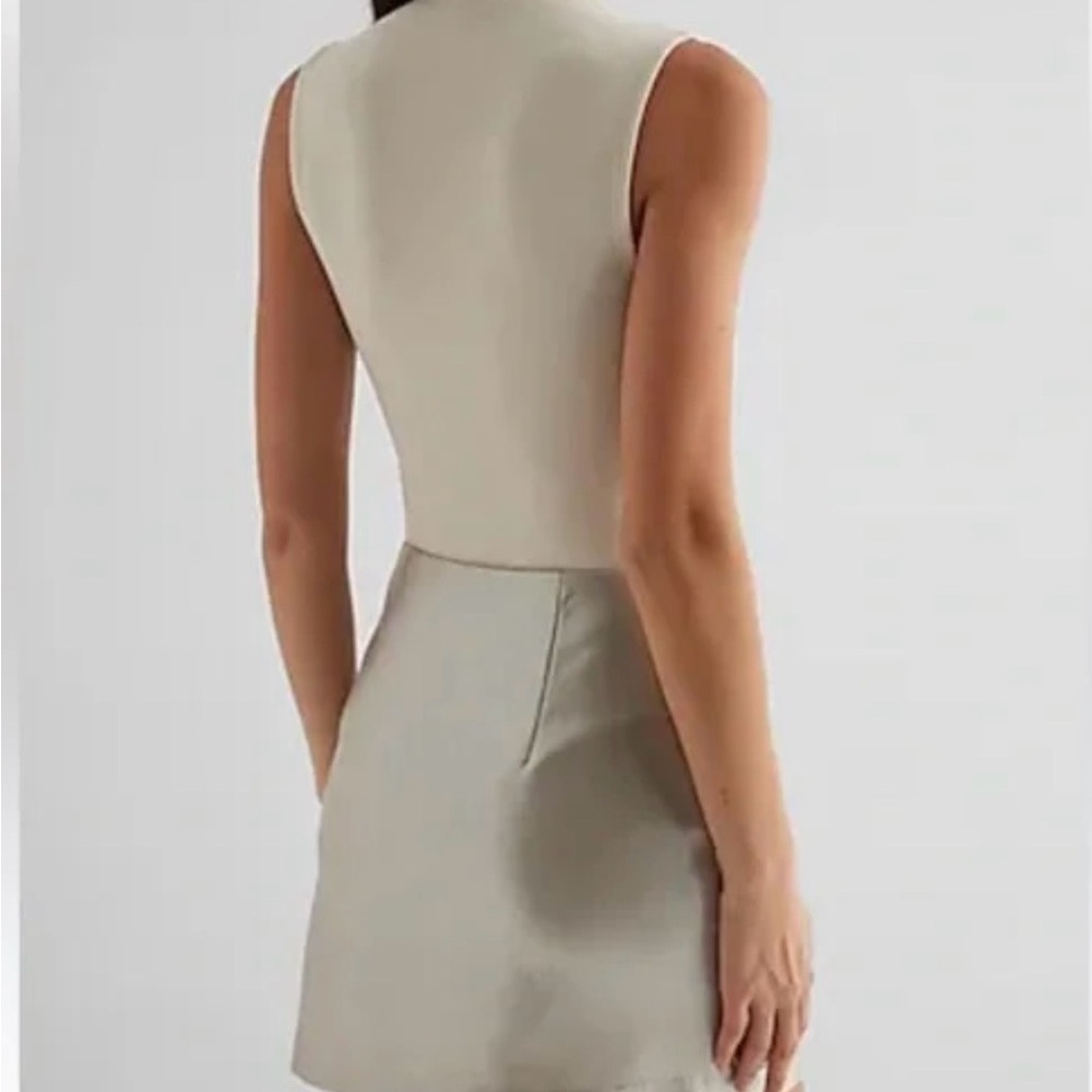 Express Beige Embellished Pencil Skirt - Picture 3 of 3